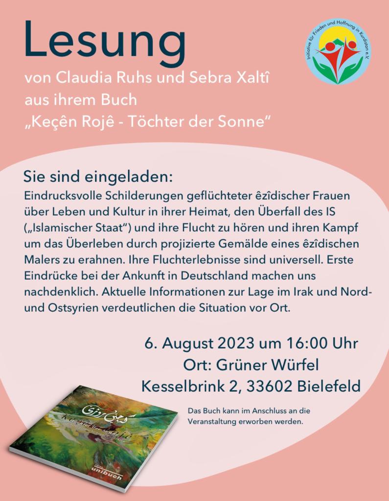 Lesung zum Buch „Keçên Rojê – Töchter der Sonne” in Bielefeld!