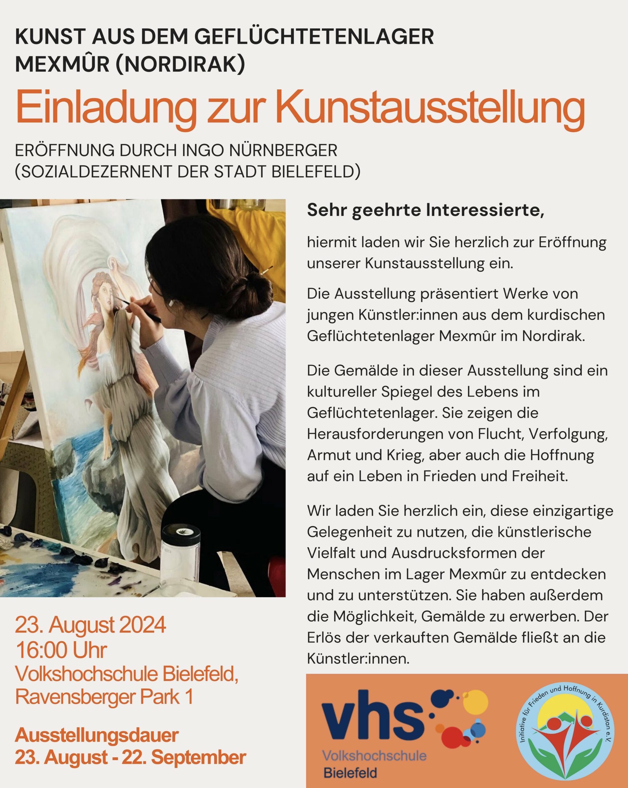 Einladung zurKunstausstellung